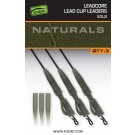 FOX EDGES NATURALS LEADCORE POWER GRIP LEAD CLIP LEADERS   NEW