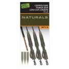 FOX EDGES NATURALS COPPER CORE LEAD CLIP LEADERS   NEW