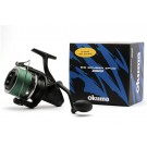 OKUMA BIG BOMBER SPOD 7000S IMBOBINATO CON TRECCIA