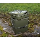 TRAKKER SECCHIO SQUARE CONTAINER OLIVE 13 LT.
