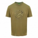 KORDA LE DISTRESSED LOGO TEE OLIVE  