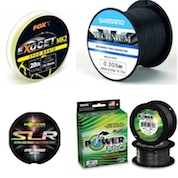 Tutti i monofili e le trecce da mulinello per il carpfishing del catalogo