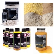 Tutti gli aromi e farine per produzione boiles per il carpfishing del catalogo